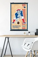 NFL New England Patriots - Retro Logo 14 Wall Poster, 14.725" x 22.375"
