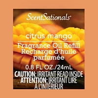 Huile Scent Charm ScentSationals -  Citrus Mango 0.8 Fl oz, 24 mL Recharge