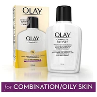Lotion hydratante Olay Complet avec FPS 15 pour peau grasse 120 ml