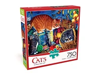 Buffalo Games Cats Le puzzle Potting Shed Cats en 750 pièces