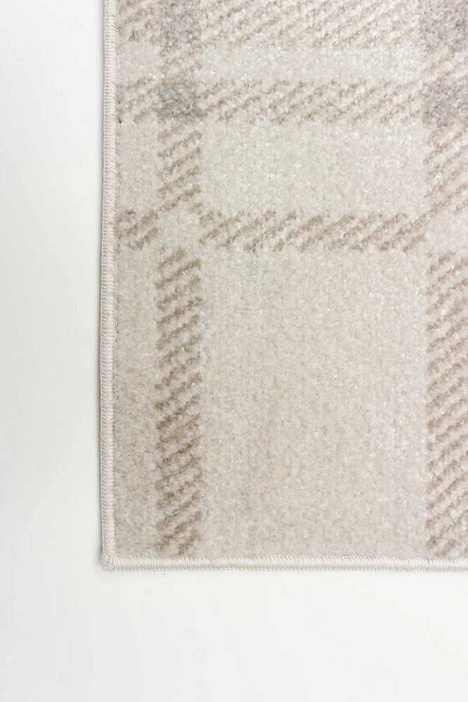 Tapis Lavable ECARPET à Carreaux pour Chambre, Salon, Chambre d'Enfant, Couloir