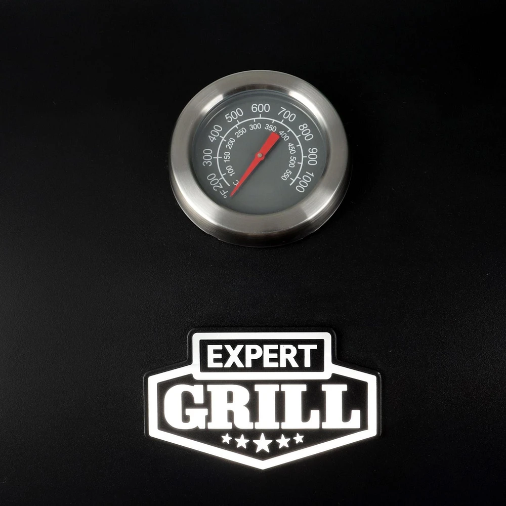 Barbecue au charbon de bois Expert Grill 28", noir, CBC2526W-C 797 sq. In. superficie