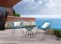 Acapulco Ensemble de bistrot de terrasse moderne 3 pièces