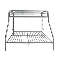 ACME Tritan Twin XL over Queen Bunk Bed in Silver