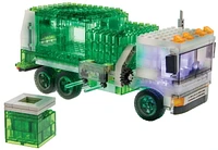 Ens. de jeu de briques de construction Laser Pegs, Collection Héros : Recycle Truck
