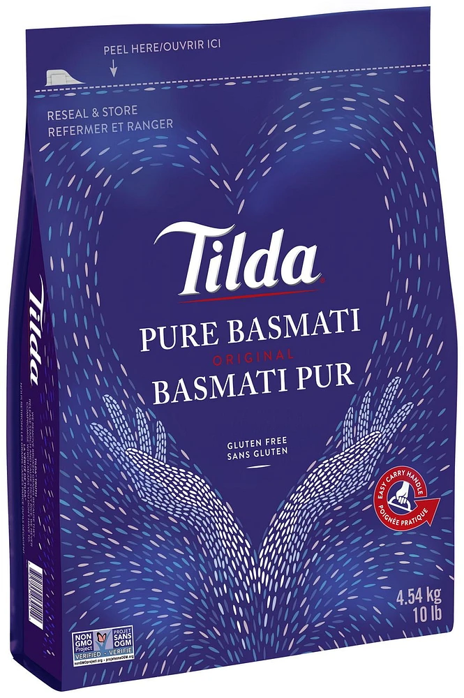 Tilda Pure Basmati Rice, 4.54 kg (10 lb)