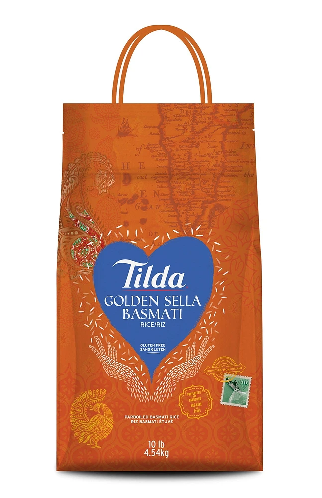 Tilda Golden Sella Basmati Rice 9.07kg (10lbs), TILDA GOLDEN SELLA