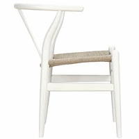 Nicer Furniture chaise de style Wegner en blanc (set de 2)
