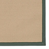 Tapis Athena sisal et vert de 8 pi 9 po x 12 pi