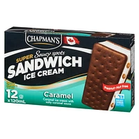 Chapman's Caramel Saucy Spots Ice Cream Super Sandwich