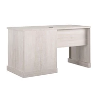 Ameriwood Home Knox County Single Pedestal Computer Desk, Rustic White
