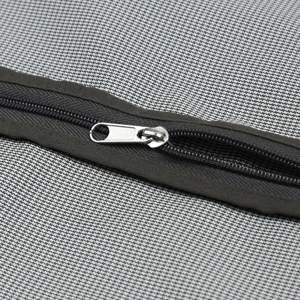 Mainstays Sac à vêtements pour le voyage et le rangement, respirant, avec fermeture éclair, poignées de transport pour pliage pour costumes robes manteaux, gris Taille de l'article:61cm x 7.6cm x 137.2cm; Couleur grise