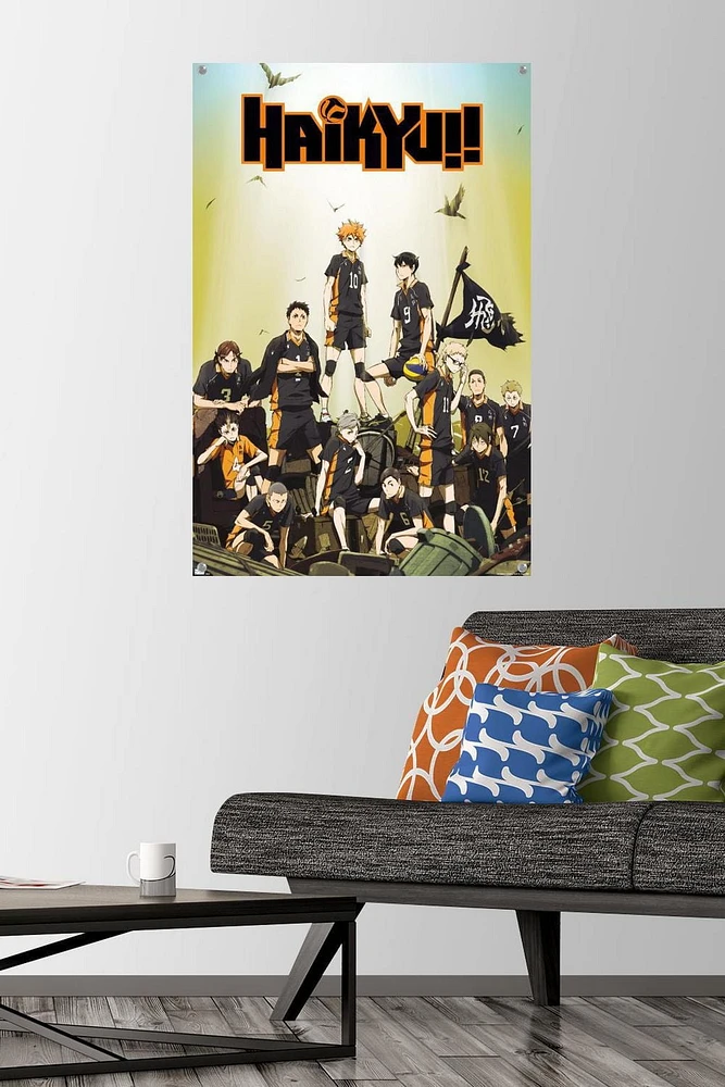 Haikyu!! - Key Art Wall Poster, 22.375" x 34" Framed