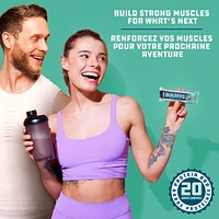 CLIF BUILDERS Protein Bars, Chocolate Mint Flavour, 20g of Protein, Prepared in Canada, Gluten Free, No Artificial Sweeteners, (Pack of 6), 408 g