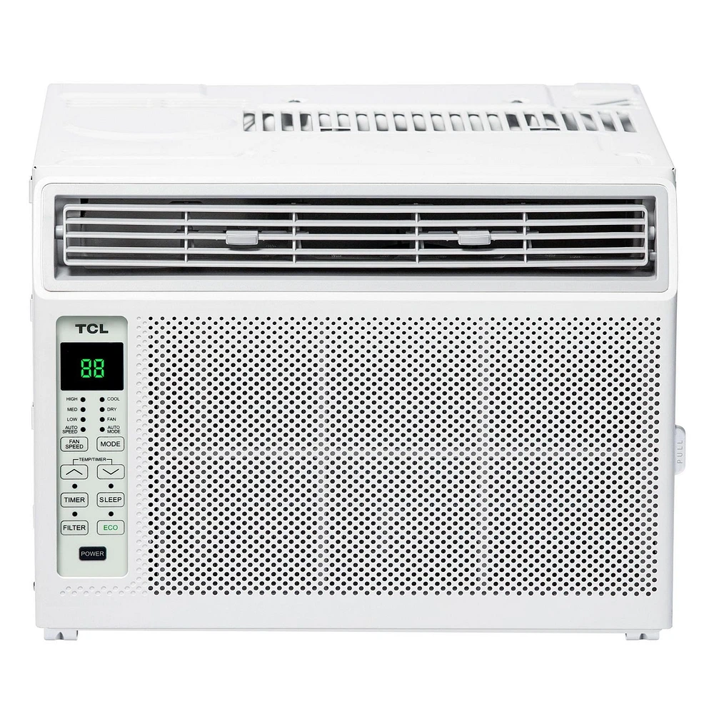 Climatiseur de fenêtre TCL 6 000 BTU, ventilateur et déshumidificateur, 250 pi², télécommande, facile à utiliser, filtre réutilisable