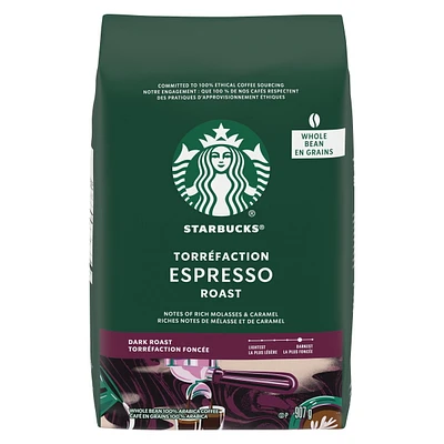 STARBUCKS Espresso Roast Coffee Whole Bean 907 g