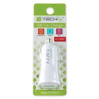 Techly 1 Port 2.4A USB Car Charger