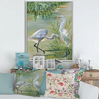 Designart Oiseaux Héron I ART MURAL À CADRE FLOTTÉ