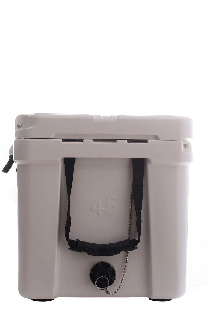 FRIGIDAIRE 45-Quart EXTREME Rotomolded Hard Cooler with Bottle Opener & Pressure Release