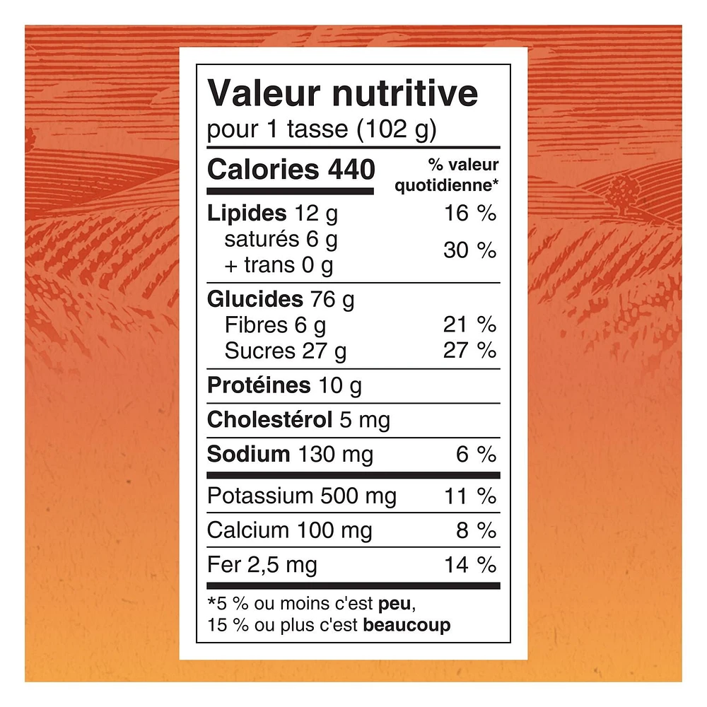 Quaker Céréales granola Croque Nature Légères et croustillantes Saveur Miel et noix 400g