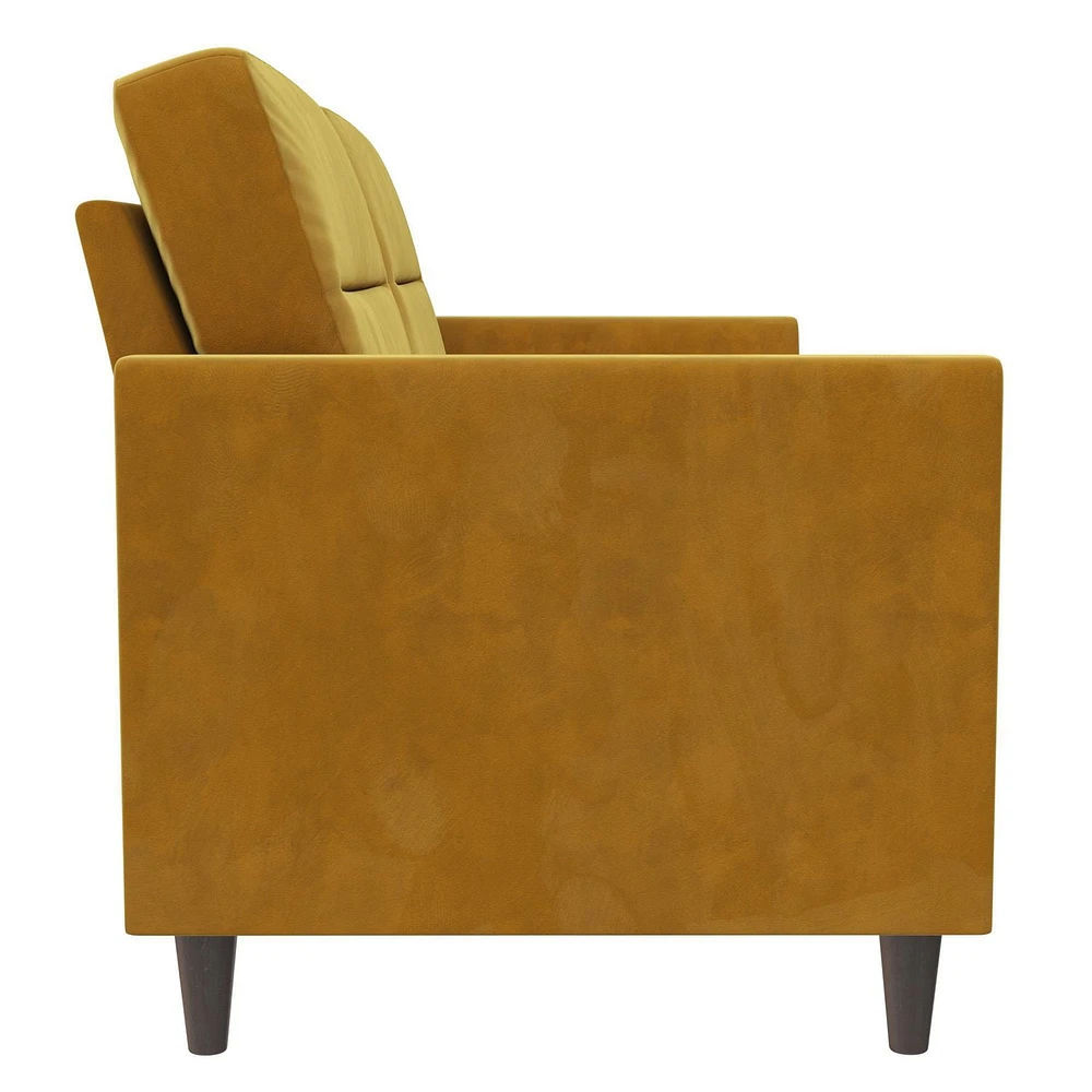 Novogratz Concord Sofa, jaune moutarde