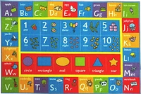KC Cubs collection de récréation Alphabet ABC, nombres et formes d'apprentissage éducatif et tapis de jeu pour enfants et enfants chambres et salle de jeux