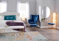 Izzy Contemporary Chair with Ottoman by LumiSource