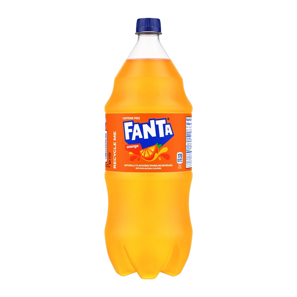 Fanta Orange Bottle, 2 Liters, 2L