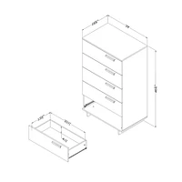 South Shore Cavalleri 5-Drawer Chest