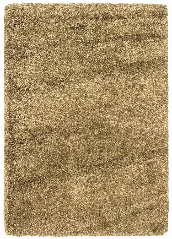 ECARPET Lotus Mod Olive Shag 4'0" x 5'7"