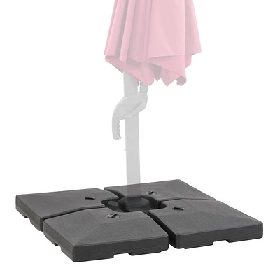 CorLiving Socle de patio de luxe pour parapluies lourds et décalés