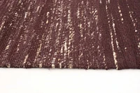 ECARPETGALLERY 5'0" x 8'0" Contemporary Collage Handmade Area Rug for Living Room, Dining Room and Bedroom in Red