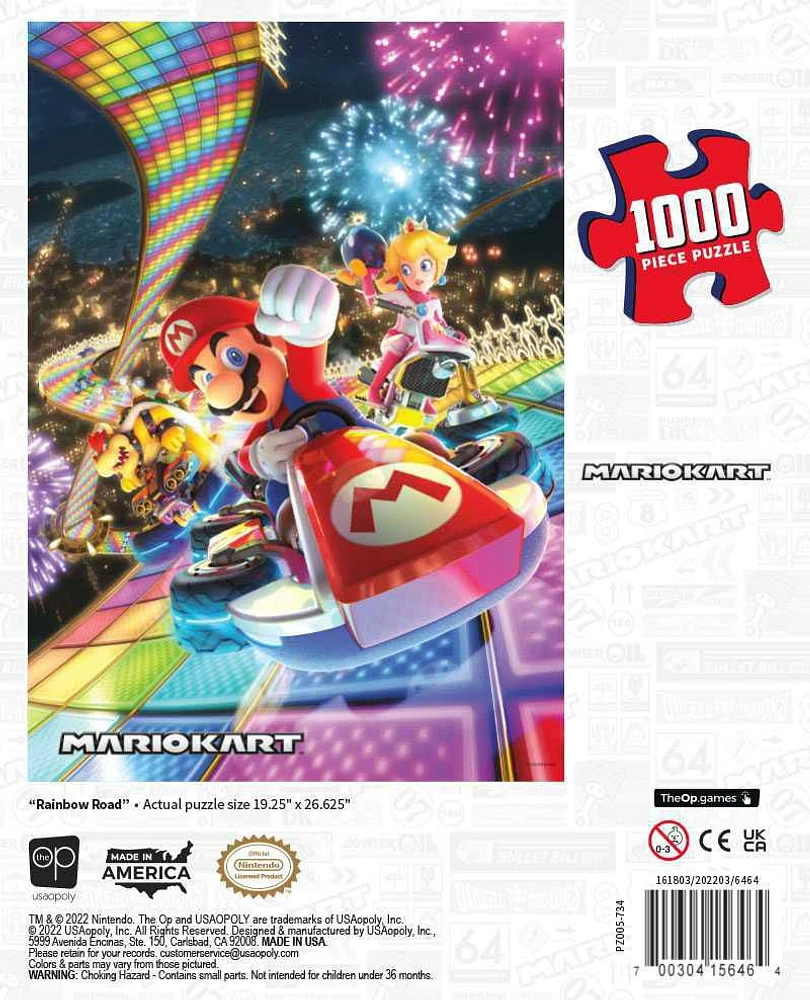 USAopoly Mario Kart “Rainbow Road” 1000 Piece Puzzle