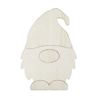 Plaid Wood Surfaces Gnome Layered Shape, Plaid Gnome Layered Shape