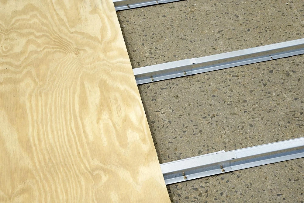 Cadre de plancher pour remise de rangement en acier Spacemaker Patio, 4 pi x 3 pi