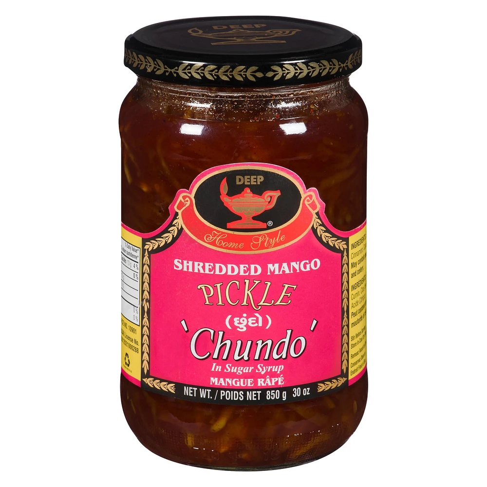 Deep Shredded Mango Pickle 'Chundo', 850 g, Shredded Mango Pickle 'Chundo', 850 g