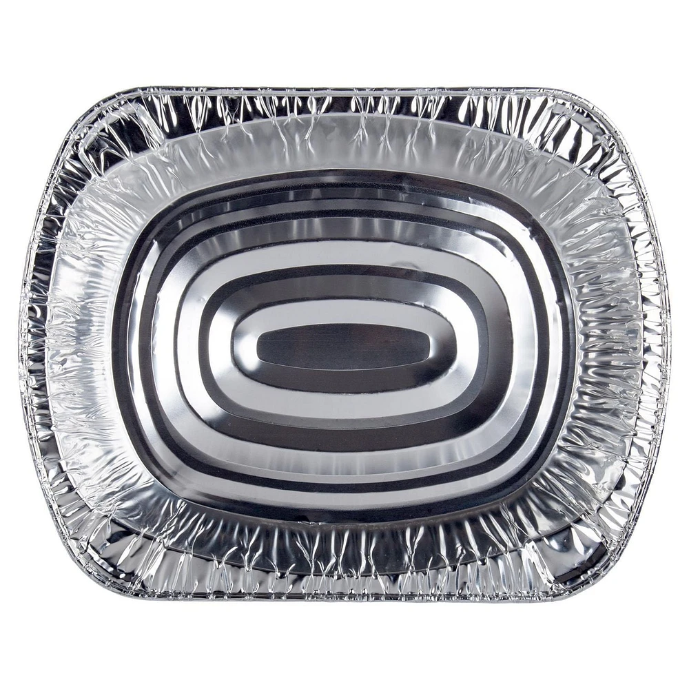 Luciano Housewares Rectangular Aluminum Foil Roast Pan Set