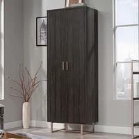 Sauder La Collection Walter Heights Meuble de rangement, Finition Blade Walnut, 433376
