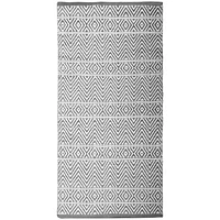 Fabstyles Herringbone Cotton Flat Weave Area Rug for Living Room, Hallway, Patio