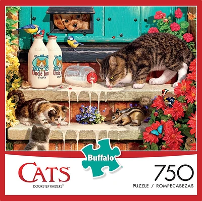 Buffalo Games Cats Le puzzle Doorstep Raiders en 750 pièces