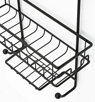 era Elliot Shower Caddy Black, 11.22x24 in