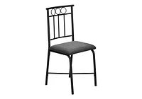 Monarch Specialties  Ensemble De Table À Manger, Ensemble De 5 Pièces, Petit, 40" Rectangulaire, Cuisine, Stratifié Aspect Marbre Blanc, Métal Noir, Contemporain, Moderne