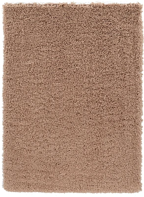 Tapis Shaggy Pastel sable de 8 pi. x 10 pi.