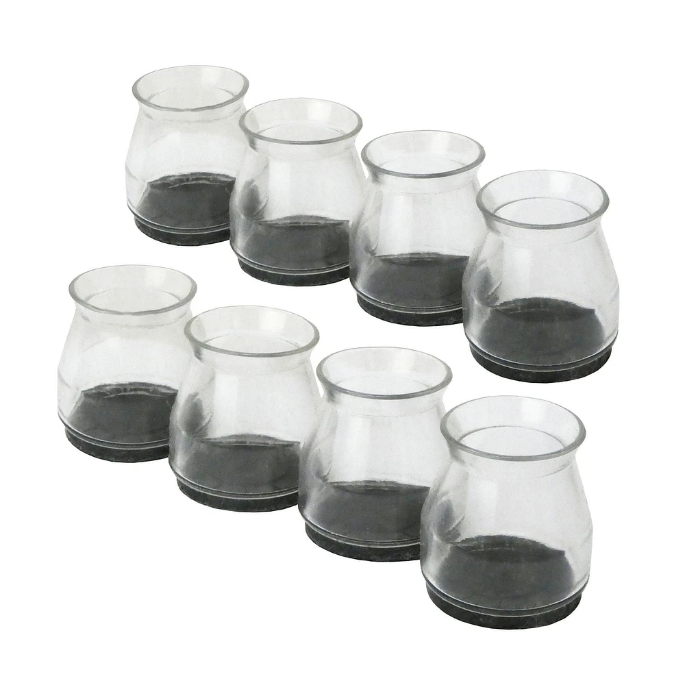 Super Sliders avec gorilla glue bouts de pattes en feutre transparent 8pc Embouts de jambes avec feutre