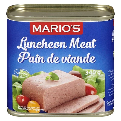 MARIO'S Luncheon Meat 340 Grams Canned, Mario's Luncheon Meat 340 g