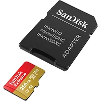 SanDisk Extreme microSDXC UHS-I CARD, SanDisk SDSQXAV-256G-CW6MA