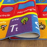 KC Cubs collection de récréation Alphabet ABC, nombres et formes d'apprentissage éducatif et tapis de jeu pour enfants et enfants chambres et salle de jeux