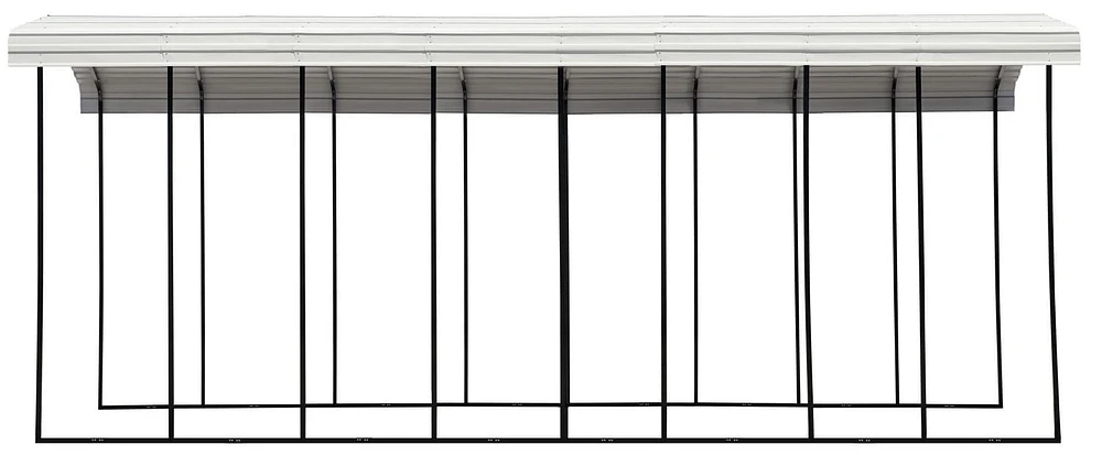 Arrow Carport, 14x38x14, Eggshell