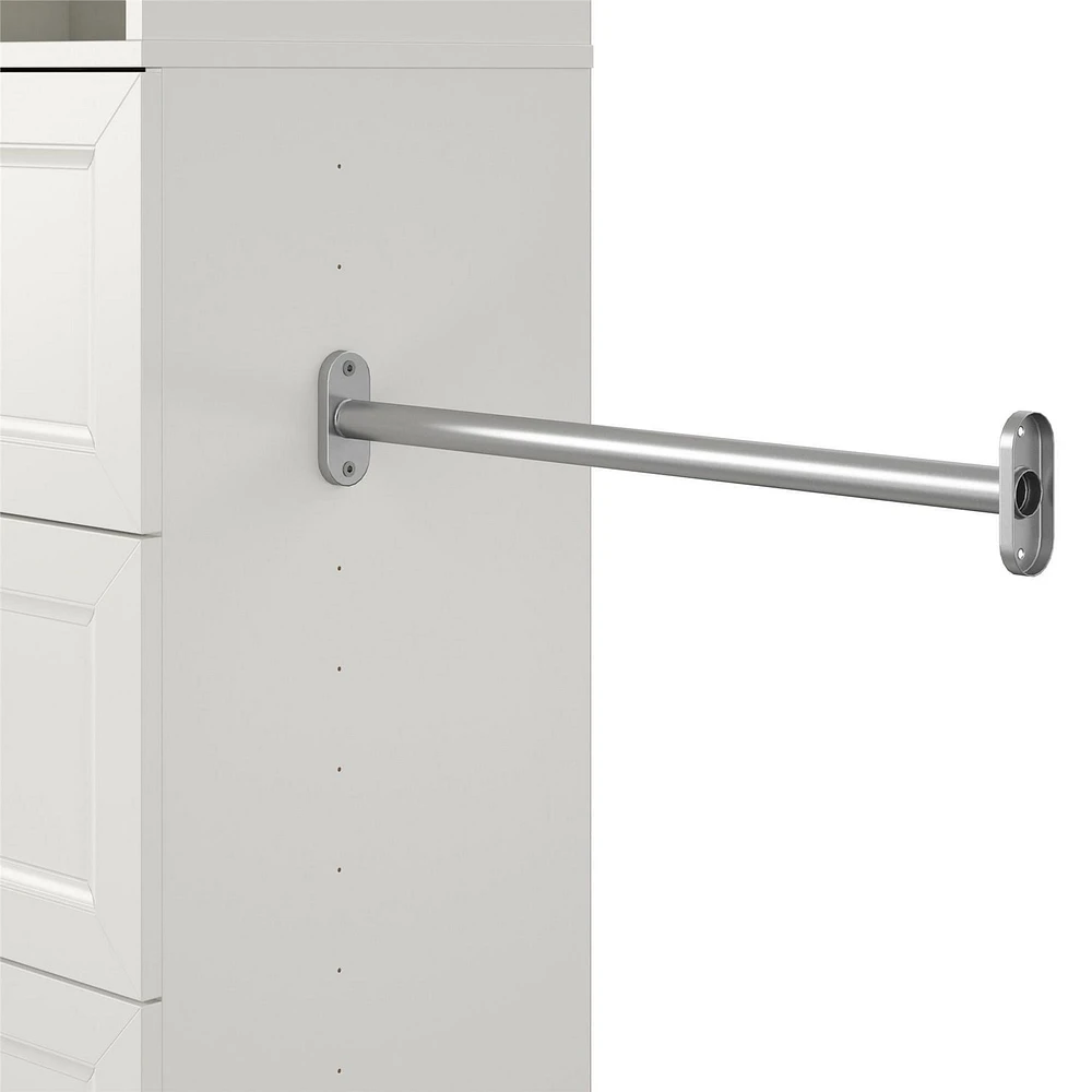 Systembuild Evolution Nevaeh Ridge 4 Drawer Closet Storage, White