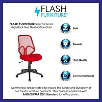 Salerno Series High Back Light Blue Mesh Office Chair